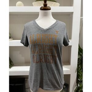 University of Texas Longhorns Women's Medium Graphic T-Shirt Gray‎ Orange